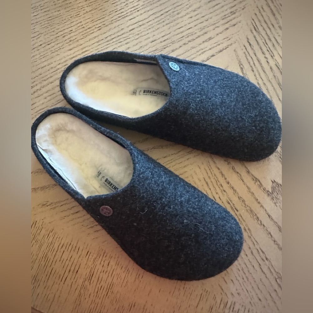 Birkenstock Wool Upper Upper,genuine Sheepskin Lining, Sz42(EU);USA10, New - Picture 2 of 9